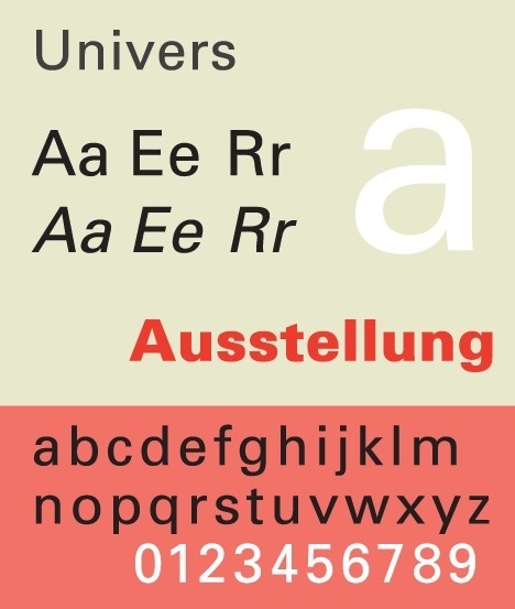Univers® Std #font #typeface