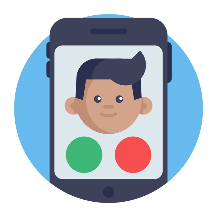See more icon inspiration related to video call, electronics, communications, smartphone, screen, communication, man and technology on Flaticon.