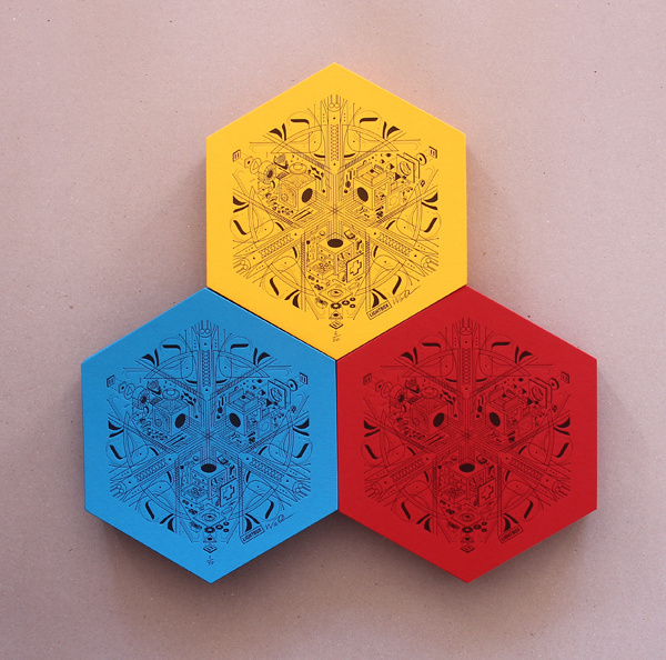 Walter Hansen -- Lightbox on Behance #illustration #graphic #letterpress #design