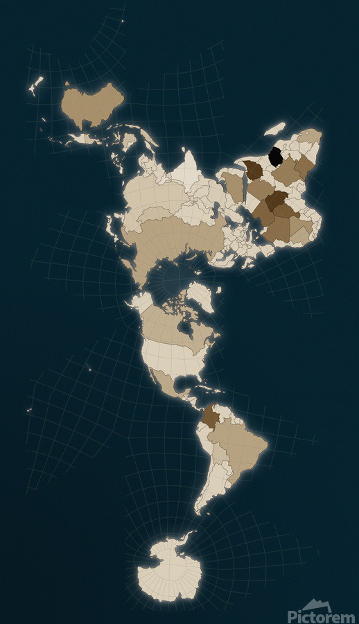 Dymaxion World Map  Print