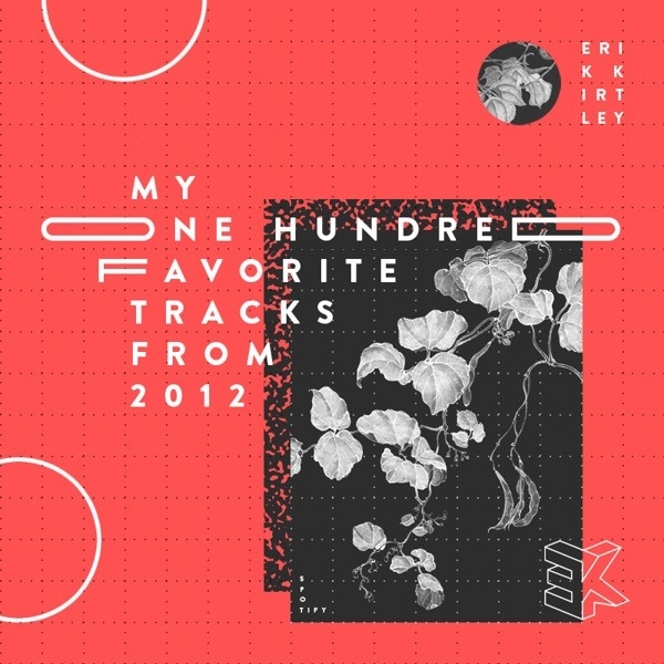 My One Hundred Favorite Tracks From 2012 on Behance #poster #contemporary