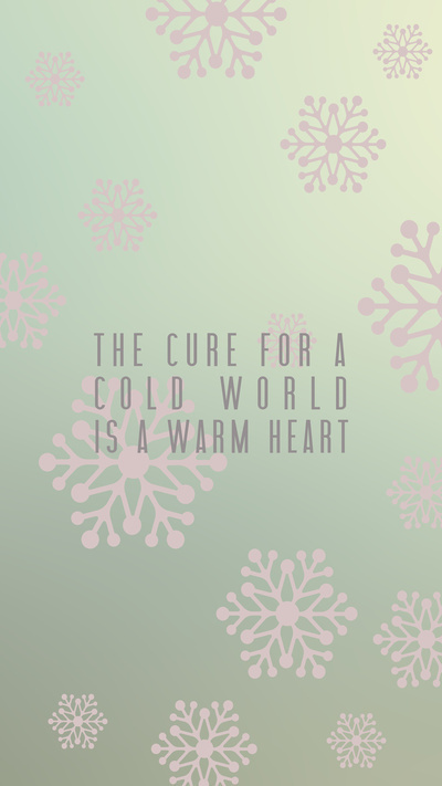 Warm Hearts poster. #print #design #graphic #poster #layout #winter