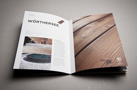 Brochure design idea #367: Mareiner Holz - corporate identity & design on the Behance Network #print #booklet #brochure