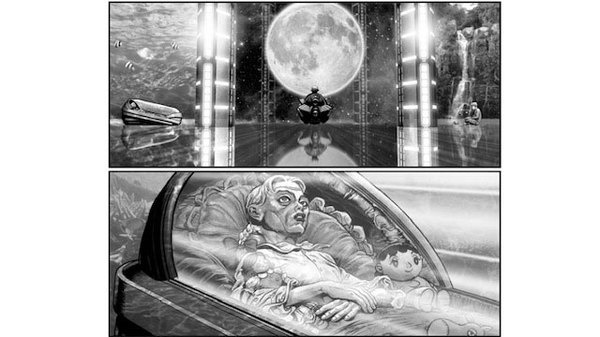 These unused American Akira storyboards are actually quite gorgeous #akira #illustration #storyboards #movies