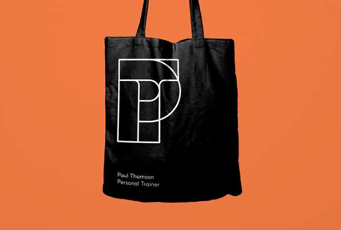 Paul Thomson by Duane Dalton #bag #graphic design #brand #brand identity #orange