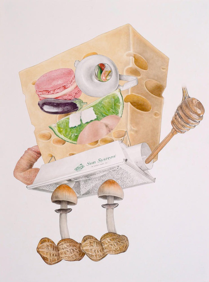 alfred steiner collage art Bob Squarepants