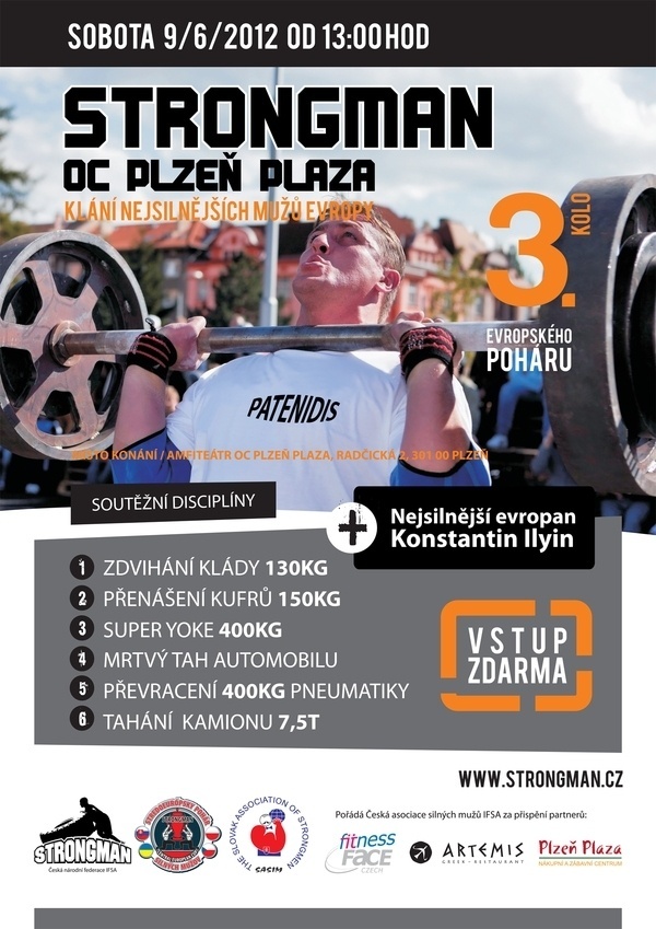 European STRONGMAN'S CUP Pilsen 9/6/2012 on the Behance Network #advertisment #design #graphic #maurizzio