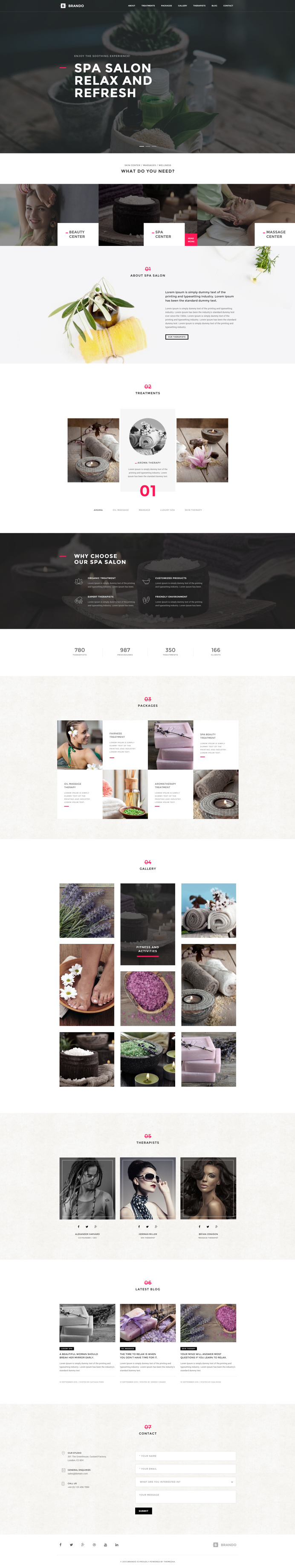 Brando #Responsive & #Multipurpose #OnePage #WordPress #Theme For #Spa by #ThemeZaa https://goo.gl/ePNxYs