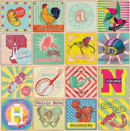 Design Work Life » cataloging inspiration daily #fivethousand #whimsical #fingers #wood #illustration #colorful #vintage #blocks