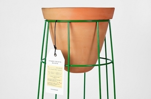 First Object on the Behance Network #jde #clay #planter #casa #wireframe #bosques