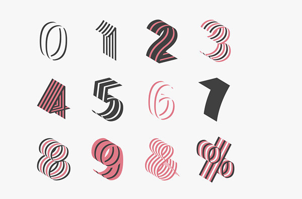 Bend Typeface - Juri Zaech on Behance #type #number #typography