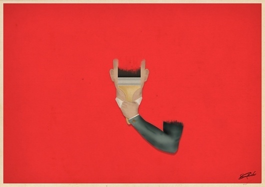 The man who disappeared on the Behance Network #print #graphic #poster
