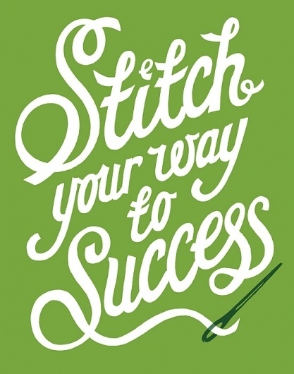 Stitch your way to success - Poster - Andy Smith Illustration #type