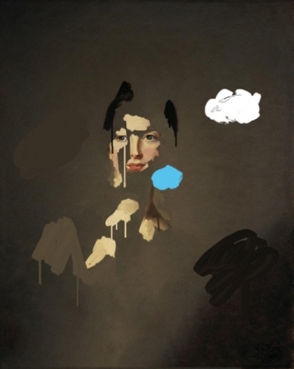 You must prepare for bodiless combat, to be able at least to hold... - but does it float #portrait #painting