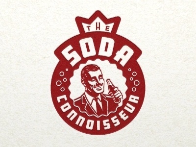 Dribbble - Soda Connoisseur by Jeffrey Devey #logo #illustration #soda #vintage