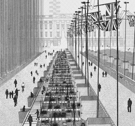 The War Rooms, St. James's Park by Ned Scott #illustration #architecture