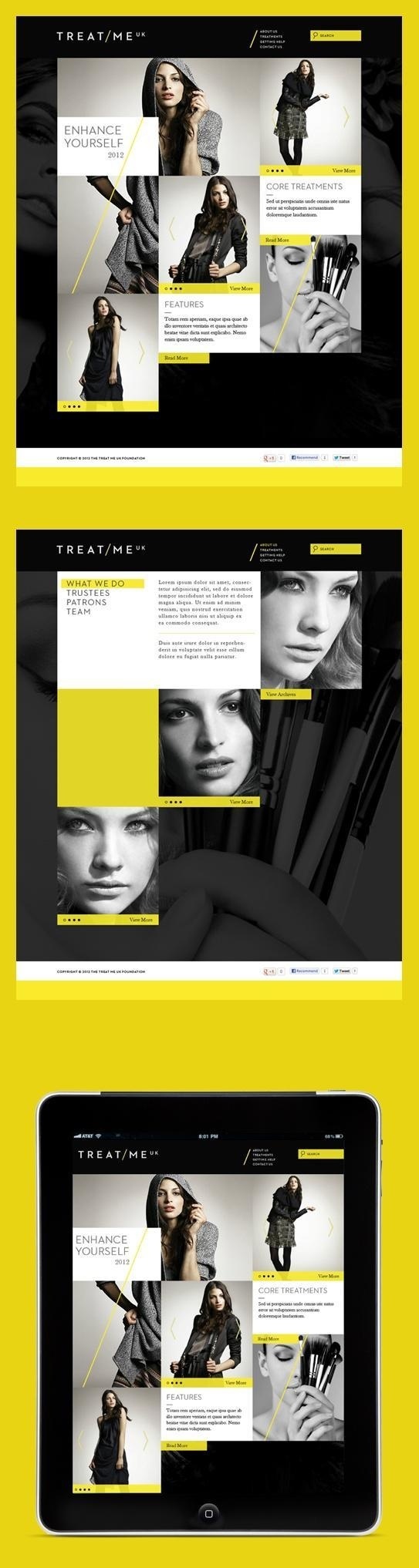 webdesign / Grid meets YELLOW. #yellow