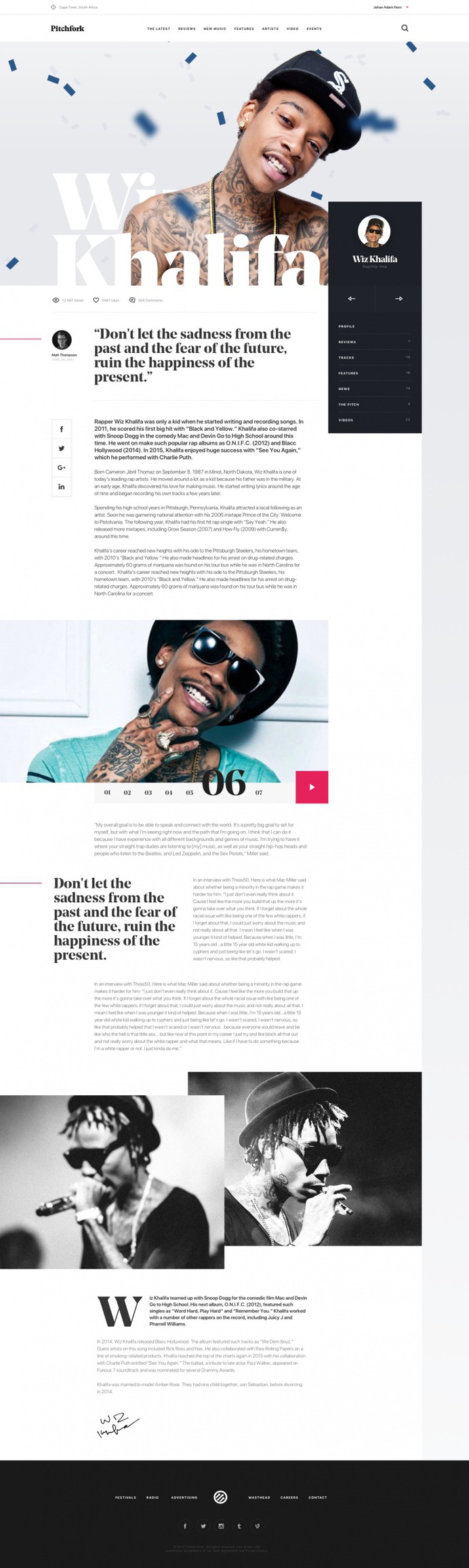 Further Pitchfork Artist Profile Exploration