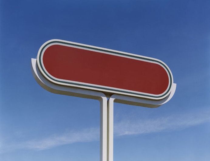 Magic Realism #red #sign #texas #signpost #blanc