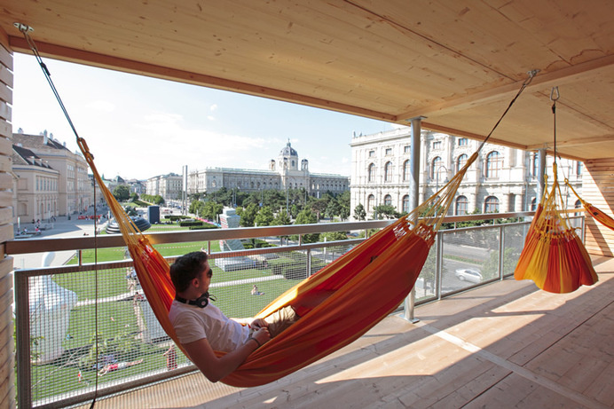 heri&salli flederhaus designboom #hammock #house