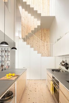 Contemporary Stair Design - Continuous Metal Stairs