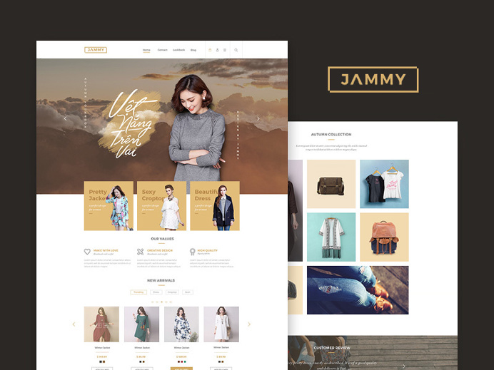 JAMMY Ecommerce Website #ecommerce #website #template
