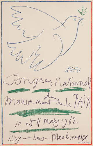 Congres National by Pablo Picasso from kingandmcgaw.com #Poster #Print #Art #Printing #Lithograph #Picasso #Dove #Drawing #Mourlot