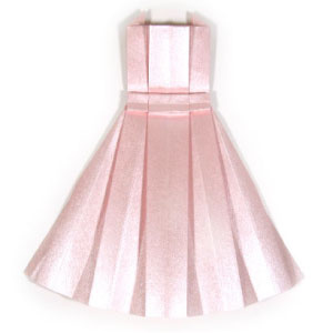 How to make an origami dress (http://www.origami-make.org/howto-origami-dress.php)
