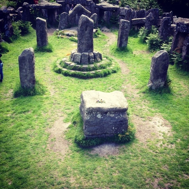 Stone circle druid solstis