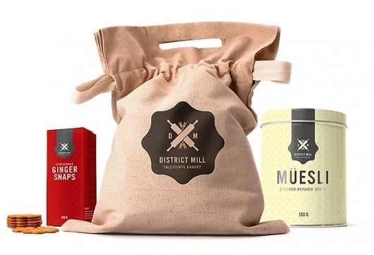 Markus Wreland Graphic Design » District Mill Bakery #bakery #branding #packaging #design #logo #package