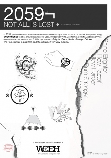 FACTORY 16 11 » 2059 — Not all is lost #white #and #design #global #warming #black #environmental #poster #energy #art #typography