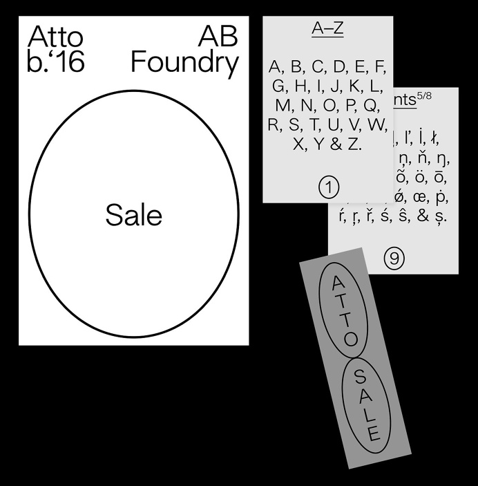 atto-typeface: "From now until March 1st, all weights (light, regular, medium, bold, and heavy) of Atto are 30% off – http://atto-typefa