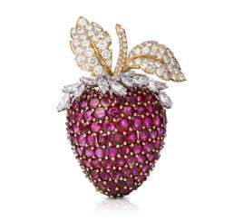 David Webb Rubin-Diamant-Brosche