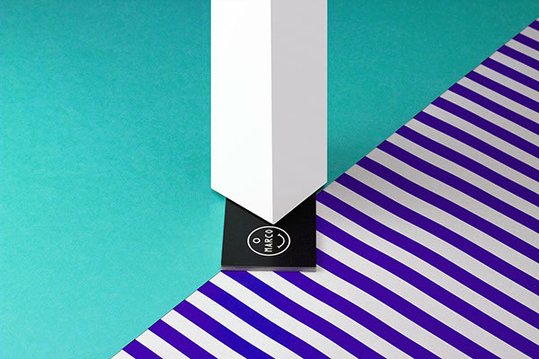 How to use a business card 2 on Behance #photoshooting #business #card #stripes #color #trend #photography #fashion #still #life