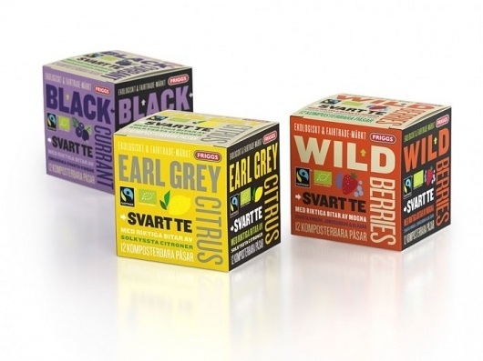 Black teas from Friggs « Below The Clouds #package #typography