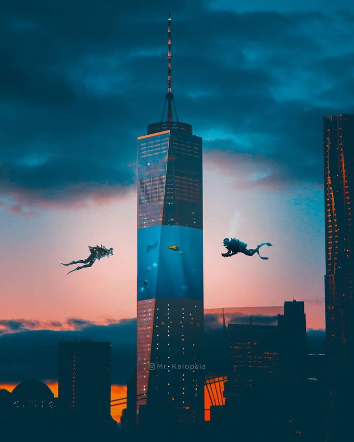 Futuristic and Dreamlike Photo Manipulations by Eashan Misra