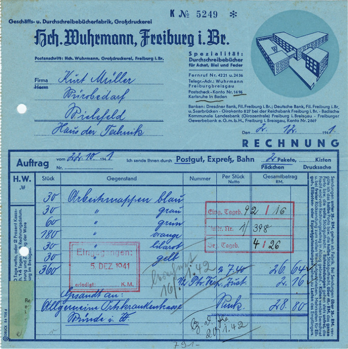 Erbar-Grotesk, Erbar, Jochheim Deutsch, Invoice, Typography, receipt