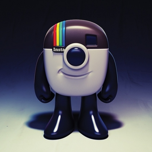 Instagram Logo Mascot Toy Design Concept on the Behance Network #illustration #design