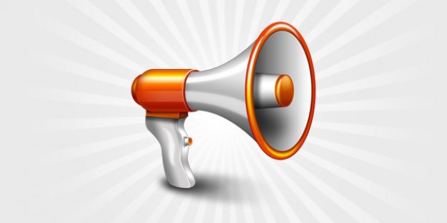 Megaphone icon Free Psd. See more inspiration related to Icon, Icons, Speaker, Psd, Megaphone, Files and Horizontal on Freepik.