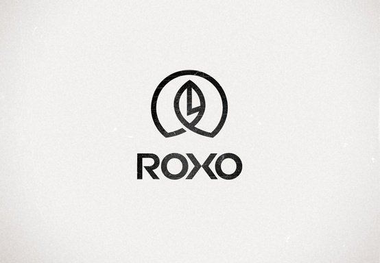 logo design idea #269: Logo ROXO #bratus agency #brand mark #logotype #symbol #leaf logo #logo