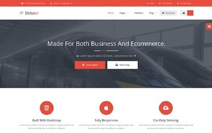 Deluxer - Business, Shop & 1 Page Site #ghj