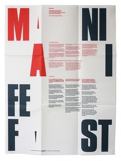 almost Modern : Manifest #modern #almost #manifest #poster #typography