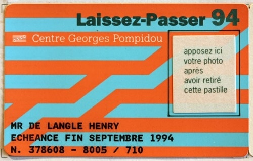 Design Fodder (Centre Pompidou brand by Jean Widmer.) #card #color #branding