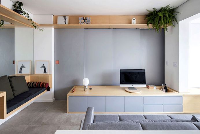 Small Studio Apartment by Estudio BRA - InteriorZine