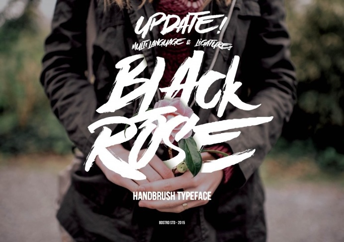 Black Rose Hand Brush