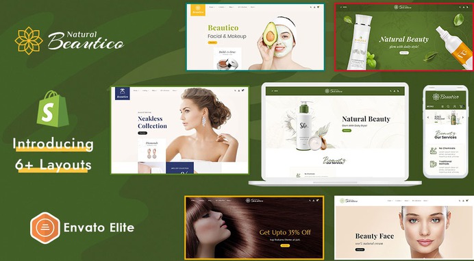 #Beautico #Beauty #Cosmetics - #Shopify Multi-Purpose Responsive #Theme | #TemplateTrip