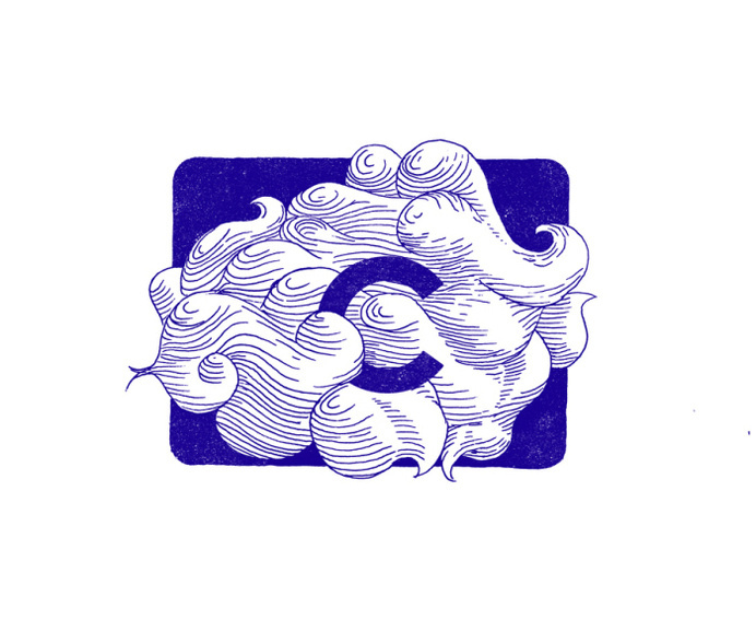 c is for clouds www.anditisgood.com/2015/02/17/c-is-for-cloud/ #ink #cloud #icon #print #design #graphic #type #letter #illustration #logo #drawing #sketch #typography