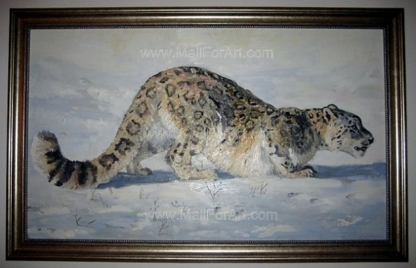 A different interpretation of realistic art - Angel Ivanov's paintings #leopard #animaln #snow #portrait #painting #paintings #art #animal #oil