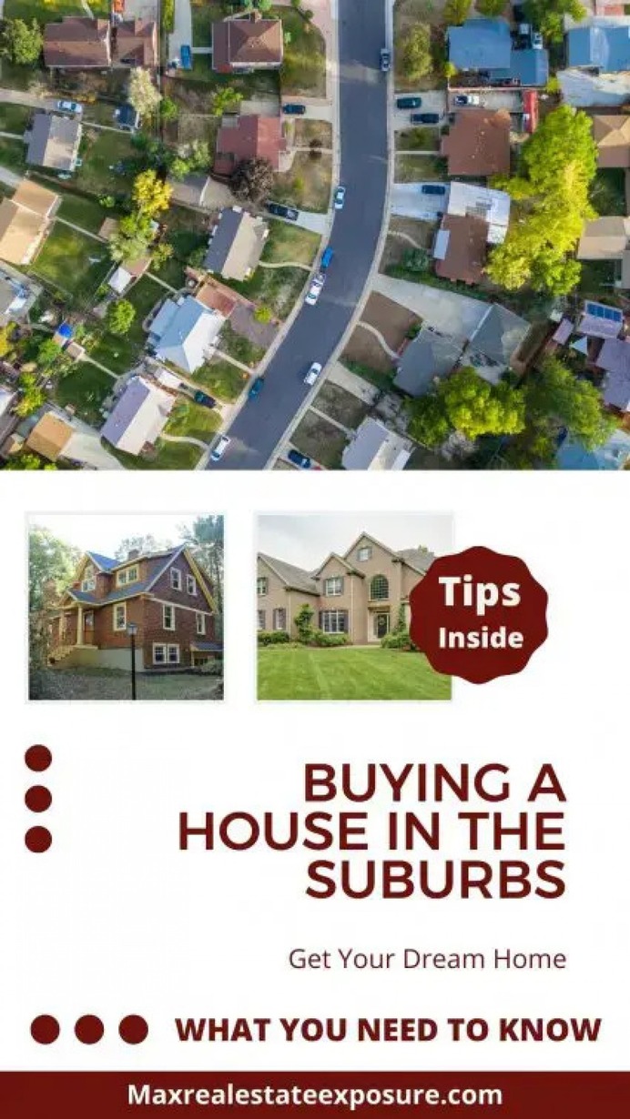 Pros and Cons of Buying a House in The Suburbs Infographic