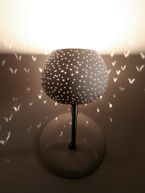 Claylight Sconce Dot Pattern Gilt Home #lamp #birds #home